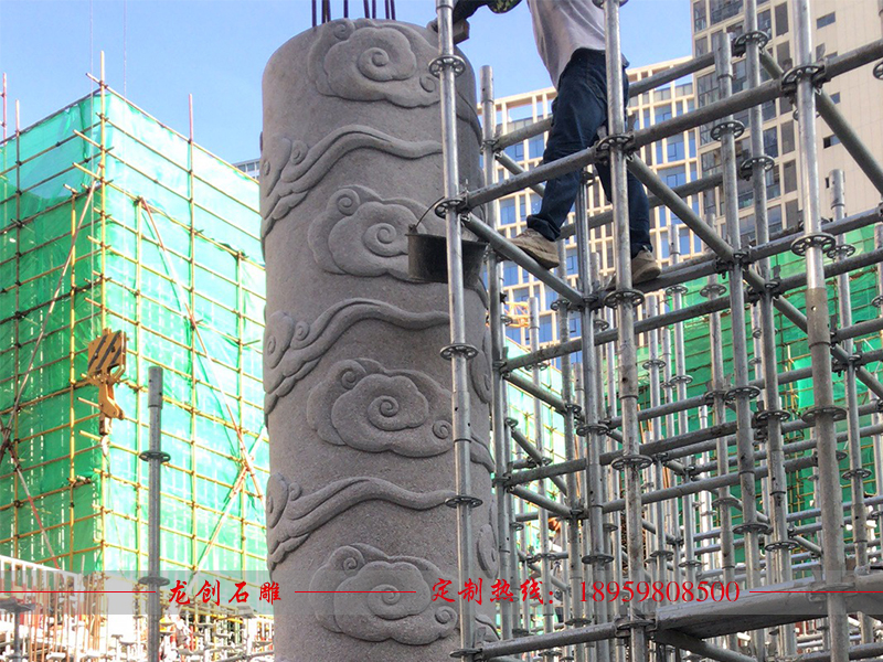 福建省石獅博物館祥云柱制作安裝